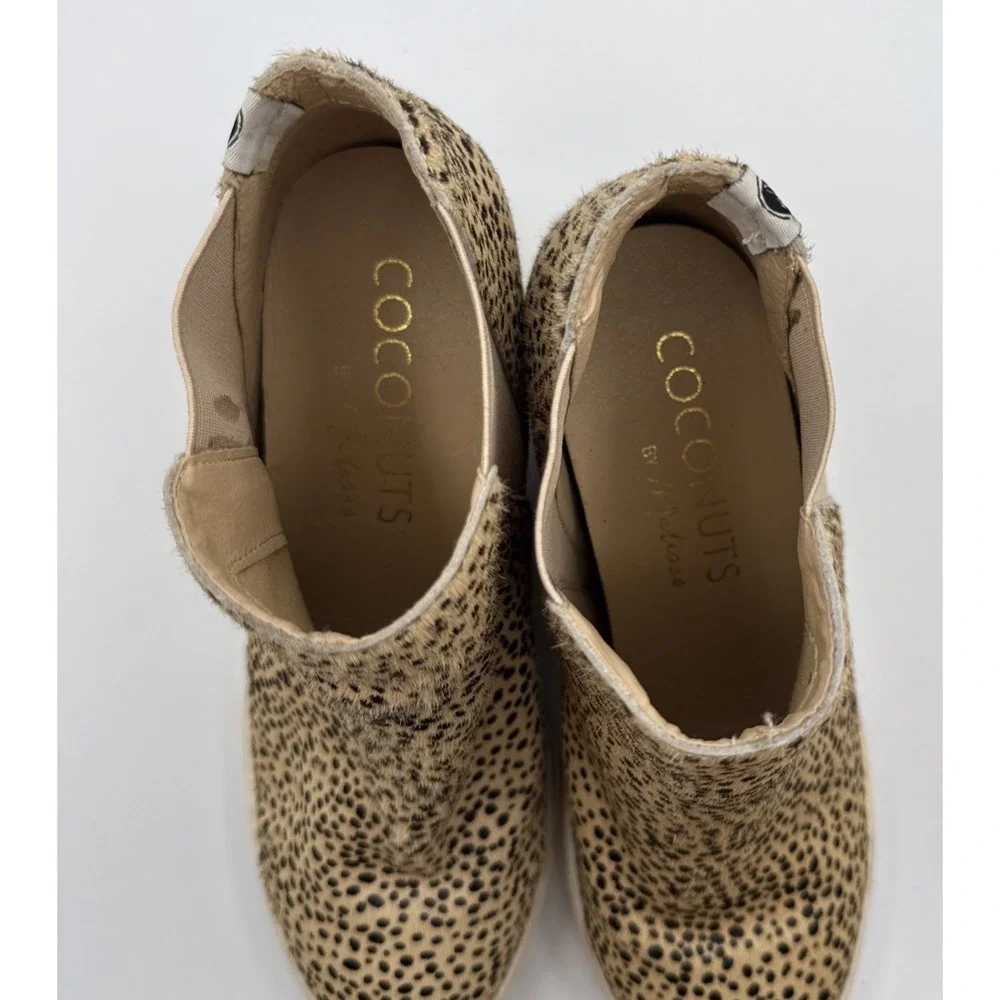 Coconuts by Matisse Spencer Hi-Top Slip-On Shoe Size 7.5M cheetah women